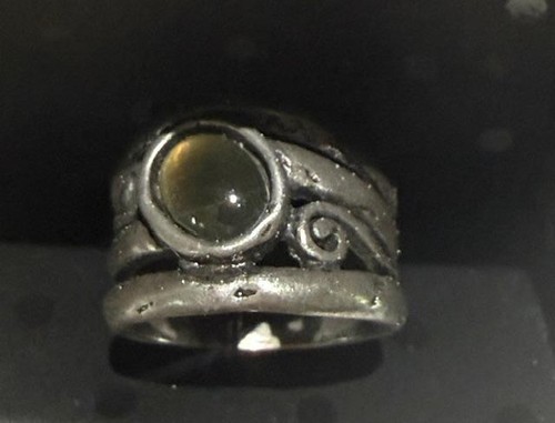 Grace adele black stone - black, ring