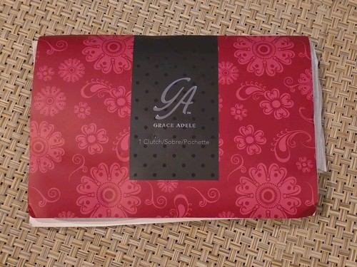 Grace adele rhinestone clutch - rhinestone,